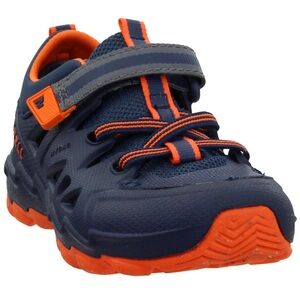 NWT Merrell Hydro Junior Sandals Navy Orange Kids Size 7M Water Shoes w/ Box